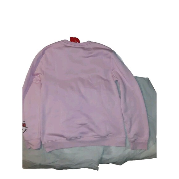 Sanrio Medium Hello KItty Pink Graphic Crewneck Sweatshirt NWT - Picture 8 of 12